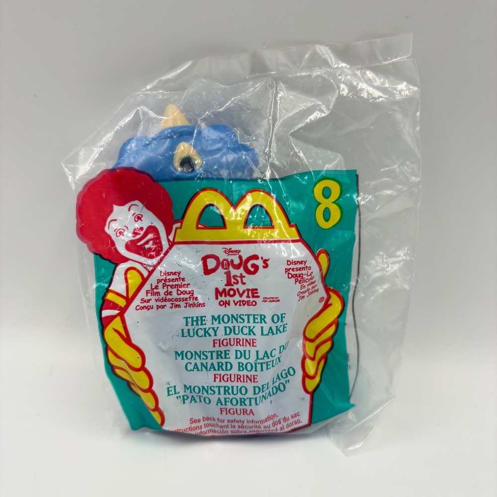 McDonalds Doug's 1st Movie Toy #8 Monster of Lucky Duck Lake Blue New 1999